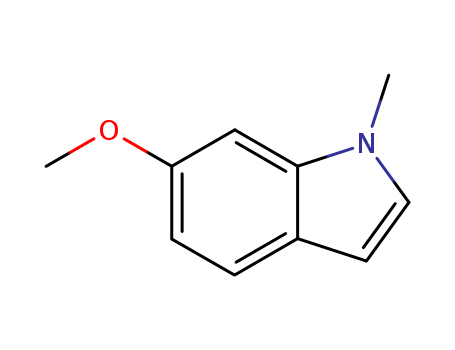 Molecular Structure of 1968-17-8 (1H-Indole, 6-methoxy-1-methyl-)