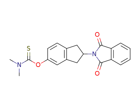 dimethylthiocarbamic acid O-[2-(1,3-dioxo-1,3-dihydroisoindol-2-yl)indan-5-yl] ester