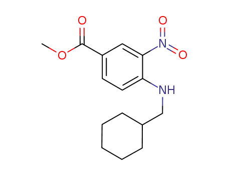 4-(cyclohexylmethyl-amino)-3-nitro-benzoic acid methyl ester