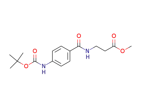3-[4-(tert-butoxycarbonylamino)benzoylamino]propionic acid methyl ester