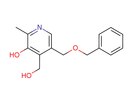 Molecular Structure of 26864-21-1 (4-Pyridinemethanol, 3-hydroxy-2-methyl-5-[(phenylmethoxy)methyl]-)