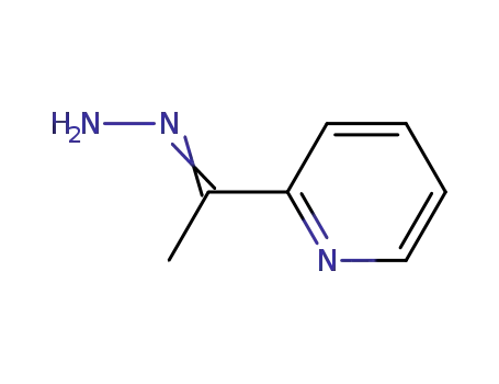 Molecular Structure of 59742-91-5 (Ethanone, 1-(2-pyridinyl)-, hydrazone)