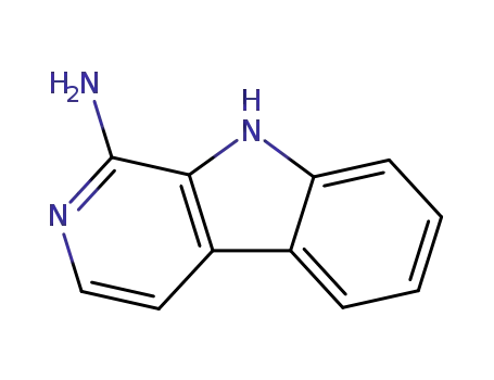 Molecular Structure of 30684-41-4 (1-AMINO-9H-PYRIDO(3,4-B)INDOLE)