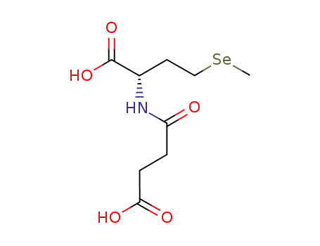 Molecular Structure of 918887-82-8 (Butanoic acid, 2-[(3-carboxy-1-oxopropyl)amino]-4-(methylseleno)-,
(2S)-)