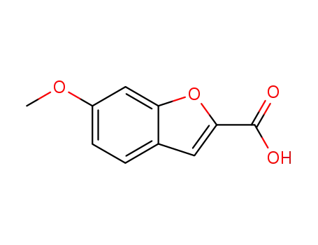 Molecular Structure of 50551-61-6 (6-METHOXY-BENZOFURAN-2-CARBOXYLIC ACID)