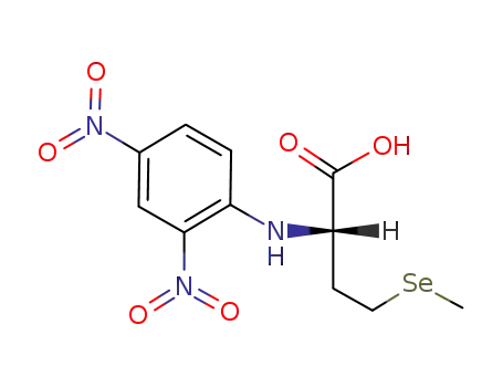 Molecular Structure of 919767-00-3 (Butanoic acid, 2-[(2,4-dinitrophenyl)amino]-4-(methylseleno)-, (2S)-)