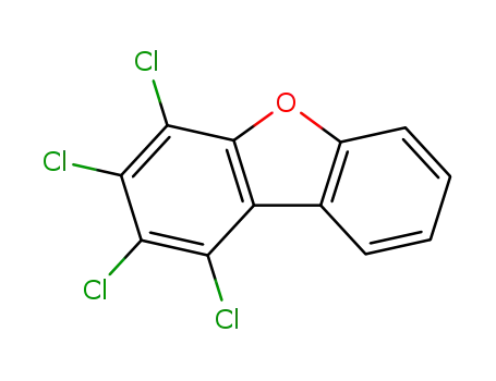 Molecular Structure of 24478-72-6 (1,2,3,4-TETRACHLORODIBENZOFURAN)