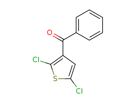 Molecular Structure of 99971-87-6 (Methanone, (2,5-dichloro-3-thienyl)phenyl-)