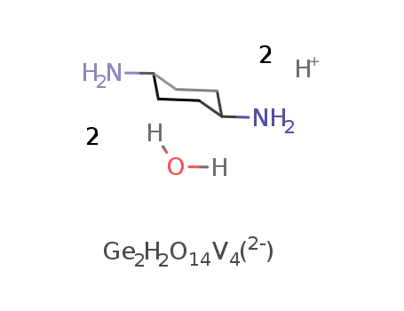 C6H10(NH3)2(2+)*Ge2V4O12(OH)2(2-)*2H2O=[C6H10(NH3)2][Ge2V4O12(OH)2]*2H2O