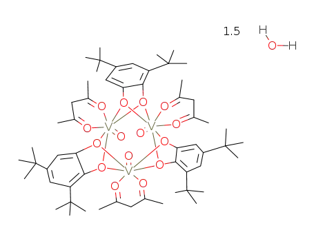 VO(acetylacetonate)(3,5-di-tert.-butyl-catecholate) hemihydrate