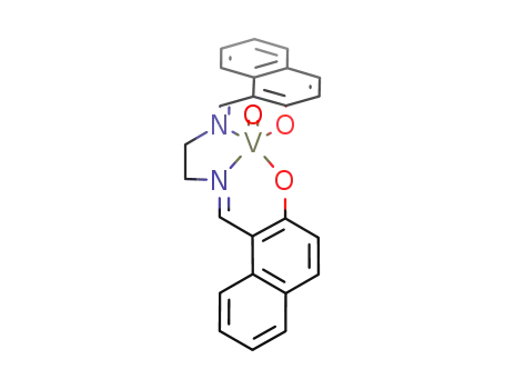 oxo (bis-(2-hydroxo naphthyl-(1) methylene) ethylene diamine) vanadium (IV)
