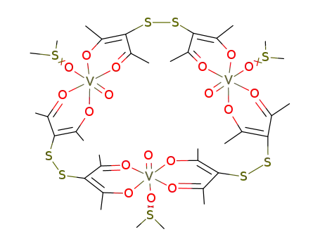 {oxo(dithiobis(2,4-pentanedionato)vanadium(IV))(dimethyl sulphoxide)}3