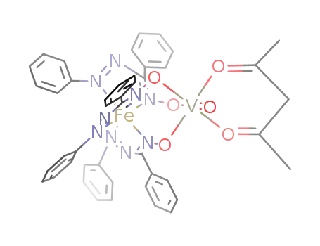 (acetylacetonato)oxotris(μ-α-phenylazobenzaldehyde oximato)iron(II)vanadium(IV)