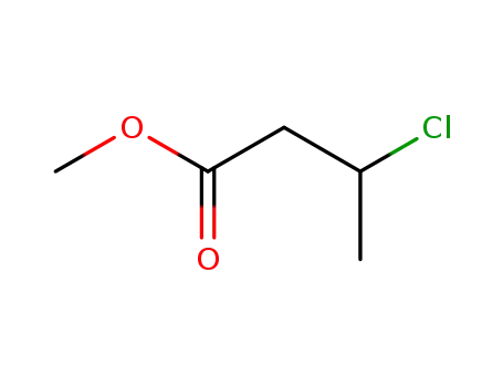 Molecular Structure of 817-76-5 (methyl 3-chlorobutanoate)