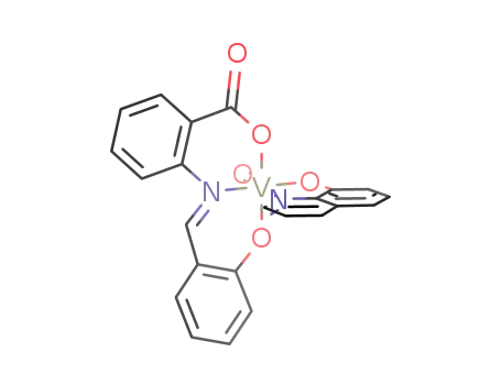 (8-quinolinato){N-(2-carboxyphenyl)salicylaldiminato}oxovanadium(V)