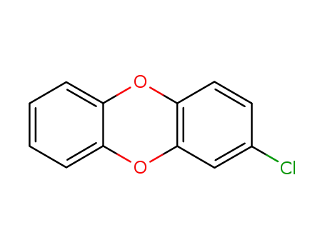 Molecular Structure of 39227-54-8 (2-CHLORODIBENZO-P-DIOXIN)