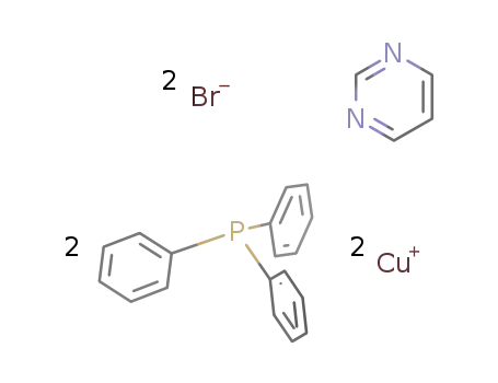 [(CuBr(P(C6H5)3))2(pyrimidine)]