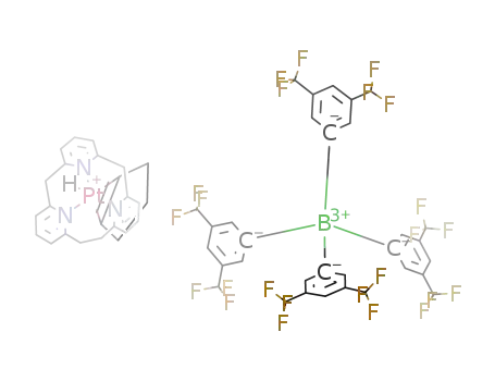 [Pt(η2-(cyclopentene))H(η3-[2.1.1]-(2,6)-pyridinophane)] tetrakis[3,5-bis(trifluoromethyl)phenyl]borate