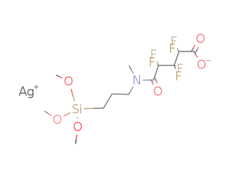Molecular Structure of 876734-90-6 (Pentanoic acid,
2,2,3,3,4,4-hexafluoro-5-[methyl[3-(trimethoxysilyl)propyl]amino]-5-oxo-,
silver(1+) salt)