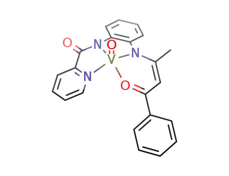 (N-{2-(4-phenyl-4-oxobut-2-en-2-ylamino)phenyl}pyridine-2-carboxamido)oxovanadium(IV)