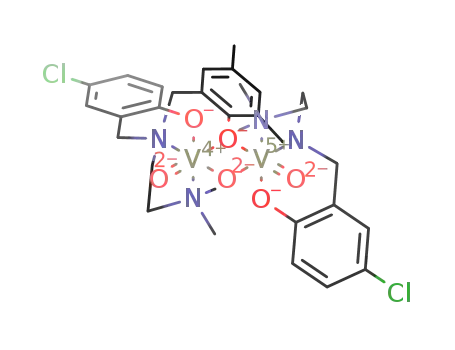 [V2O3(2,6-bis[(((5-chloro-2-hydroxybenzyl)(N',N'-(dimethylamino)ethyl))amino)methyl]-4-methylphenol(-3H))]