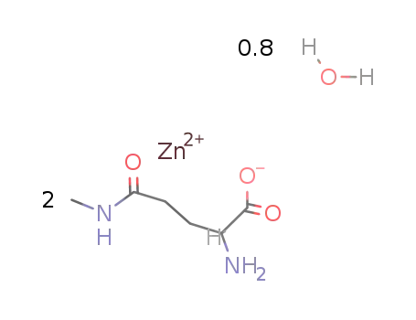 [(L-γ-glutamyl-methylamide(-1H))2Zn]*0.8H2O