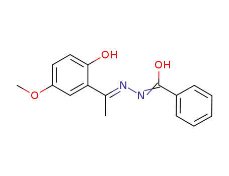 benzoylhydrazone of 2-hydroxy-5-methoxyacetophenone