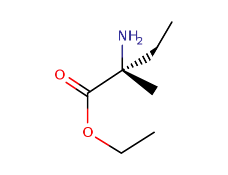 Molecular Structure of 40916-97-0 (ETHYL (R)-2-AMINO-2-METHYLBUTYRATE)