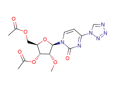 4-(tetrazol-1-yl)-1-(3',5'-di-O-acetyl-2'-O-methyl-β-D-ribofuranosyl)pyrimidin-2-(1H)-one