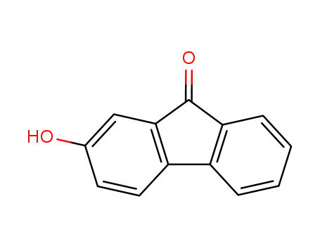 Molecular Structure of 6949-73-1 (2-HYDROXY-9-FLUORENONE)