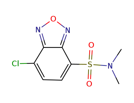 Molecular Structure of 192119-42-9 (2,1,3-Benzoxadiazole-4-sulfonamide, 7-chloro-N,N-dimethyl-)