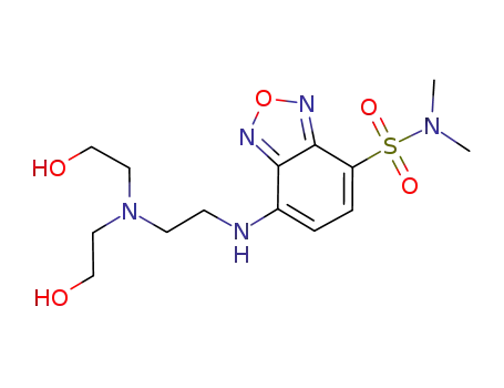 4-(2'-N,N-diethanolaminoethyl)amino-7-N,N-dimethylaminosulfonyl-2,1,3-benzoxadiazole