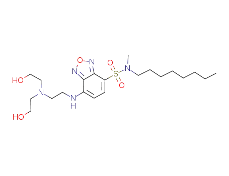 4-(2'-N,N-diethanolaminoethyl)amino-7-N-octyl-N-methylaminosulfonyl-2,1,3-benzoxadiazole