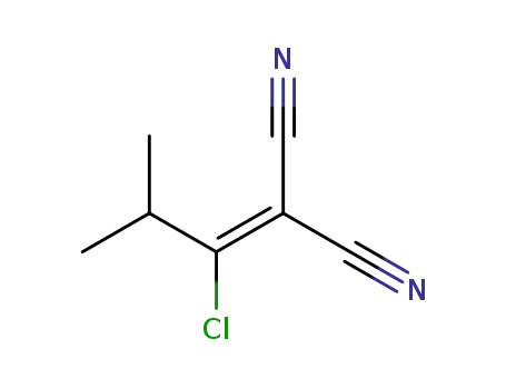 Molecular Structure of 40797-97-5 (Propanedinitrile, (1-chloro-2-methylpropylidene)-)