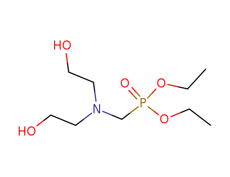 2781-11-5,Diethyl bis(2-hydroxyethyl)aminomethylphosphonate,Phosphonic acid, [[bis(2-hydroxyethyl)amino]methyl]-, diethyl ester (7CI,8CI,9CI);Adeka FC450;Diethyl [(diethanolamino)methyl]phosphonate;Diethyl [N,N-bis(2-hydroxyethyl)amino]methanephosphonate;Diethyl [[N,N-bis(2-hydroxyethyl)amino]methyl]phosphonate;Diethyl [[bis(2-hydroxyethyl)amino]methyl]phosphonate;FC 450;Fyrol 6;Levagard 4090;Levagard 4090N;NSC 82342;Diethyl bis(2-hydroxyethyl)aminomethylphosphonate;