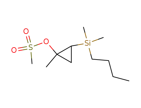 1-methyl-1-(methanesulfonyloxy)-2-(dimethylbutylsilyl)cyclopropane