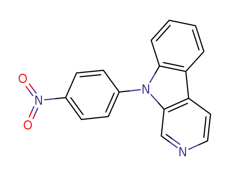 Molecular Structure of 219959-85-0 (9-(4Nitrophenyl)-9H-pyrido[3,4-b]indole)