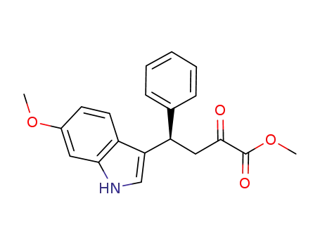 4-(6-methoxyindol-3-yl)-2-oxo-4-phenylbutyric acid methyl ester