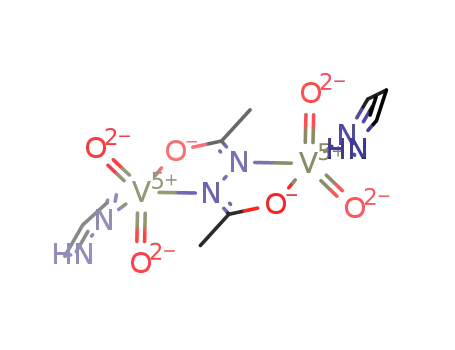 [(pyrazole)O2V(μ-N.N'-bis(diacetyl)hydrazine(-2H))VO2(pyrazole)]