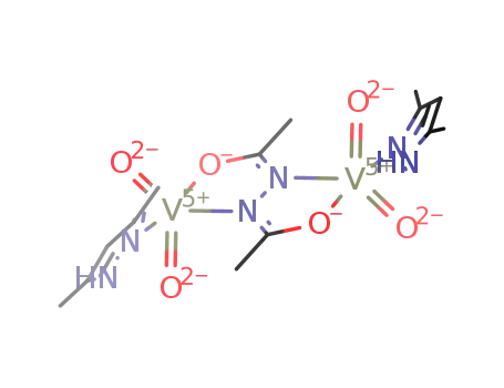 [(3,5-dimethylpyrazole)O2V(μ-N.N'-bis(diacetyl)hydrazine(-2H))VO2(3,5-dimethylpyrazole)]
