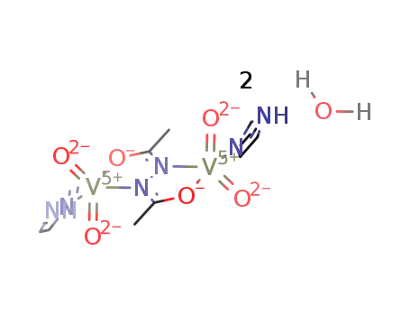 [(imidazole)O2V(μ-N.N'-bis(diacetyl)hydrazine(-2H))VO2(imidazole)]*2H2O
