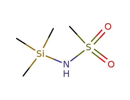 Molecular Structure of 999-96-2 (Methanesulfonamide, N-(trimethylsilyl)-)