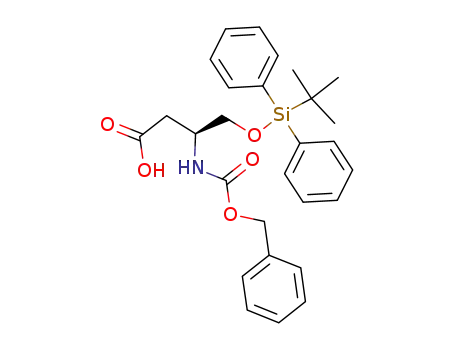 (S)-3-(((benzyloxy)carbonyl)amino)-4-((tert-butyldiphenylsilyl)oxy)butanoic acid
