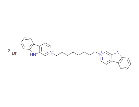 2-[8-(β-carboline-2-ium-2-yl)octyl]-β-carboline-2-ium dibromide
