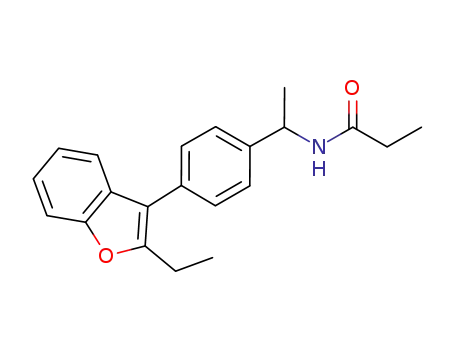 N-{1-[4-(2-ethylbenzofuran-3-yl)phenyl]ethyl}propionamide