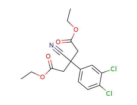 3-cyano-3-(3,4-dichloro-phenyl)-pentanedioic acid diethyl ester