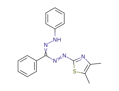 1-(4,5-dimethyl-2-thiazoyl)-3,5-diphenylformazan