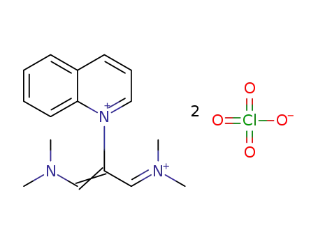 1,1,5,5-tetramethyl-3-(1-quinolinio)-1,5-diazapentadienium bis(perchlorate)