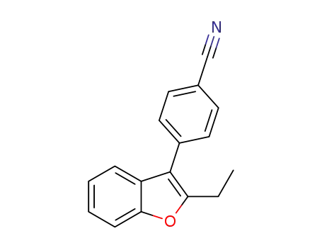4-(2-ethylbenzofuran-3-yl)benzonitrile