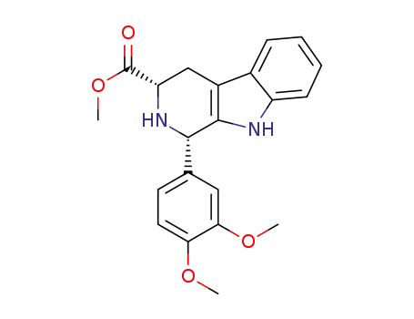 methyl (1S,3S)-1-(3,4-dimethoxyphenyl)-2,3,4,9-tetrahydro-1H-pyrido[3,4-b]indole-3- carboxylate